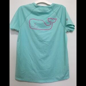 A. Vineyard Vines Performance Blue/Teal Shirt